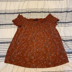 Off the shoulder floral top